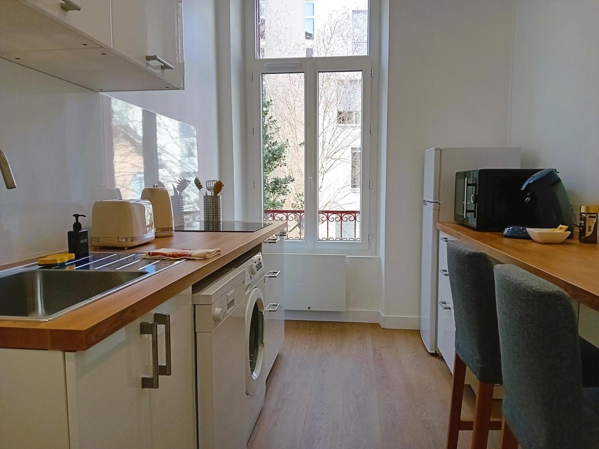 101 - Appart Renove Avec 1 Chambre Spacieuse - Tram Et Clinique Mutualiste A 1 Min Grenoble Exterior foto